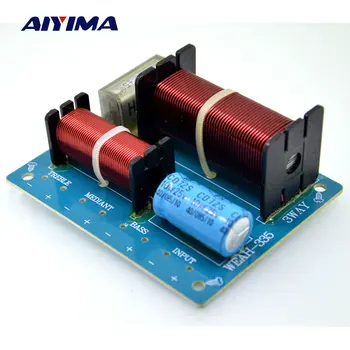 

AIYIMA 3 way 200W 8ohm Audio Speaker Frequency Divider Amplifier Crossover Filter for KTV Stage Subwoofer Car Speaker Tweeter