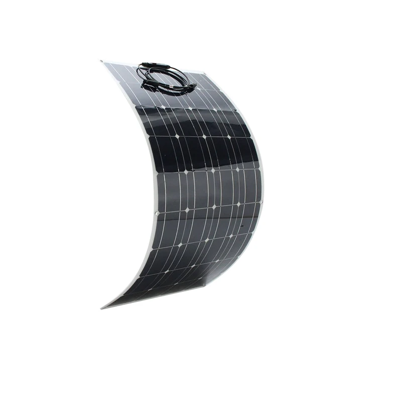 1 шт. 2 шт. 3 шт. 4 шт. монокристаллическая солнечная панель солнечная батарея Гибкая для автомобиля/яхты/парохода 12 В 24 Вольт 100 Вт солнечная батарея