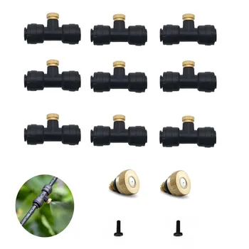 

F035 Misting Brass Nozzles Kit Fog Nozzles For Patio Misting System Outdoor Cooling System Garden Water Mister