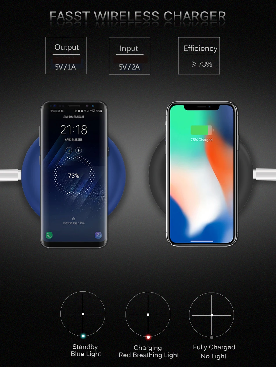 wireless charger iphone 7.5w 4