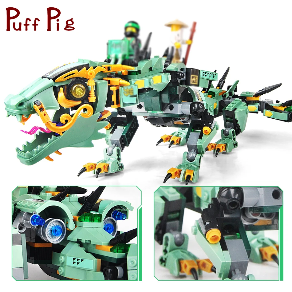 

592PCS Movie Series Flying Mecha Dragon Building Blocks Compatible Legoed Ninjagoes Figures Enlighten Bricks Toys For Children