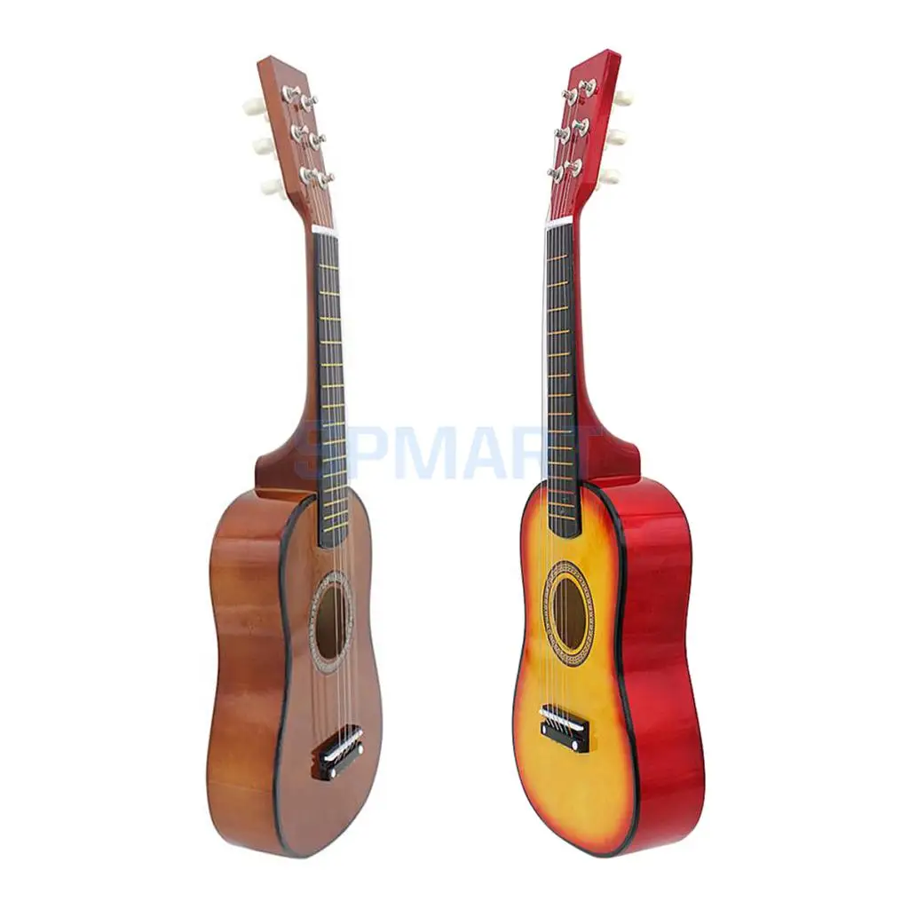 23inch 6 String Acoustic Guitar with Pick Strings for Beginner Kids Adults Musical Gift