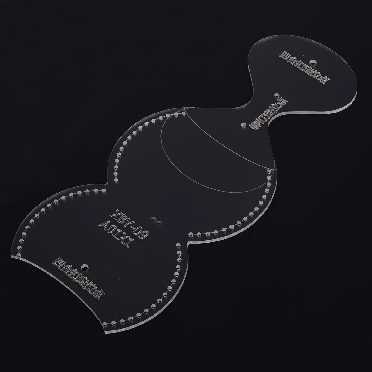 1pcs DIY Leather Craft Clear Acrylic Mini Coin Purse Wallet Pattern Stencil Template Sewing Tool