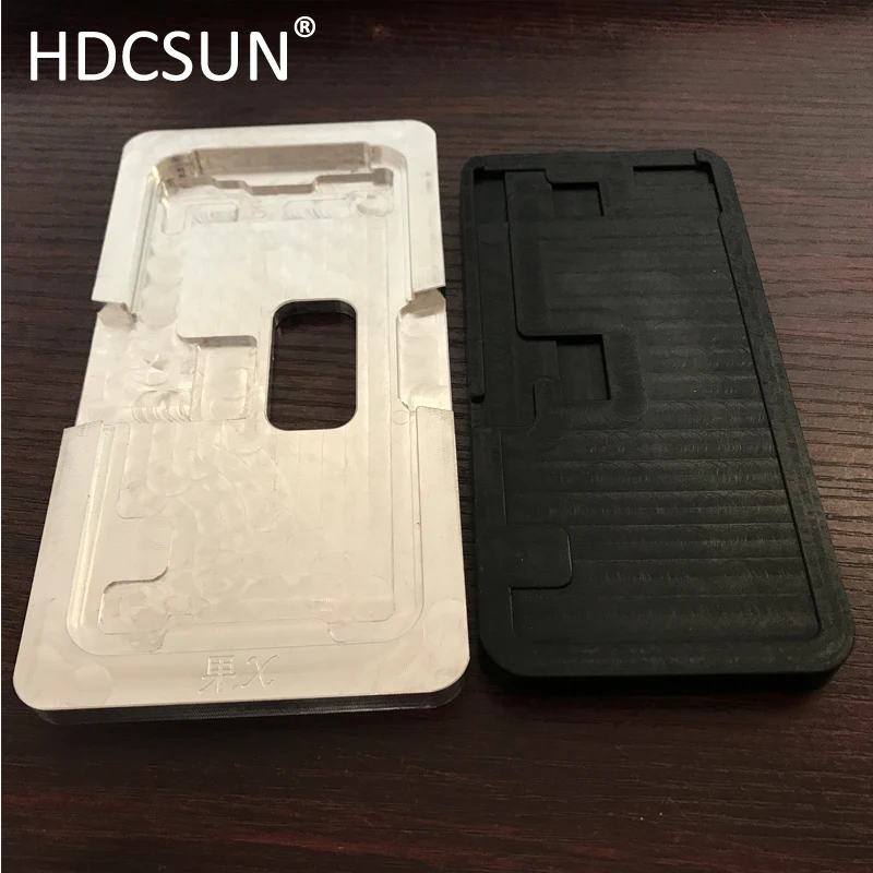 Precision aluminium Mold For iPhone X LCD Screen Laminating and Location Alignment Mat Vacuum Metal Mould For IPX XR XS XS max