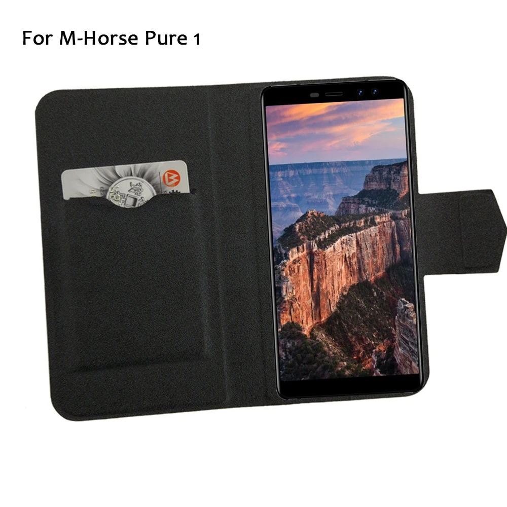 

5 Colors Hot! M-Horse Pure 1 Case Phone Leather Cover,Factory Direct Luxury Full Flip Stand Leather Phone Shell Cases
