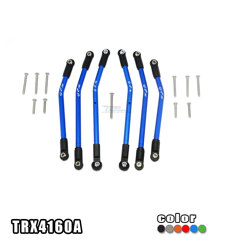 

TRAXXAS TRX-4 TRX4 82056-4 DEFENDER TRAIL CRAWLER ALLOY ADJUSTABLE UPPER & LOWER SUSPENSION LINKS -SET TRX4160A