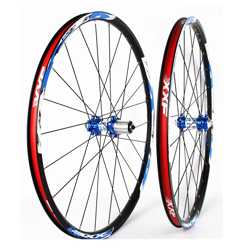 Flash Deal Newset 26" Mtb Mountain bike bicycle wheel set 24holes front 2/rear 2 bearings Aluminum Alloy Wheelsets 8