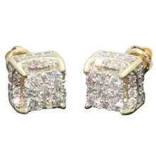 Модные женские квадратные серьги-гвоздики со стразами, вечерние украшения, Прямая поставка