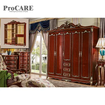 

Project modern design style MDF bedroom furniture wardrobe with drawers - 6005