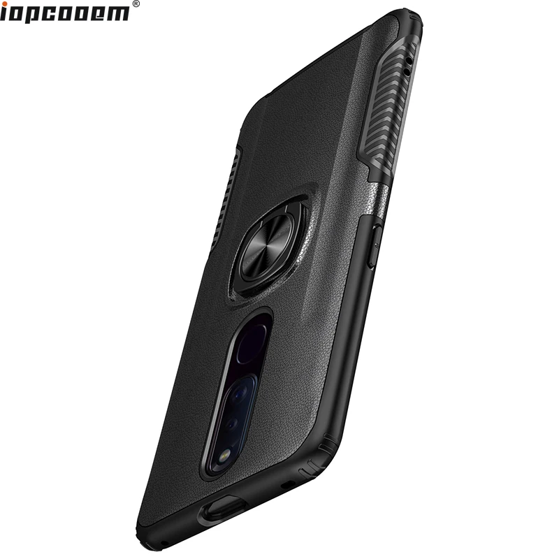 

For OPPO F11 Pro Case luxury Finger Ring Magnetism Stand Shockproof Car stand Armor back cover For OPPO F11Pro Coque 6.4 inch