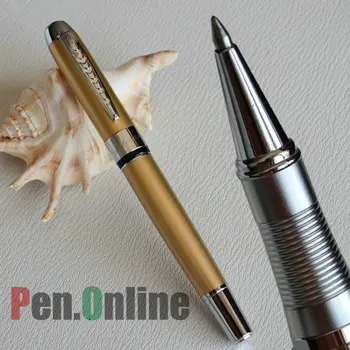 

JINHAO 250 EXECUTIVE CHAMGAGNE SAND ROLLER BALL PEN SILVER TRIM AND CLIP