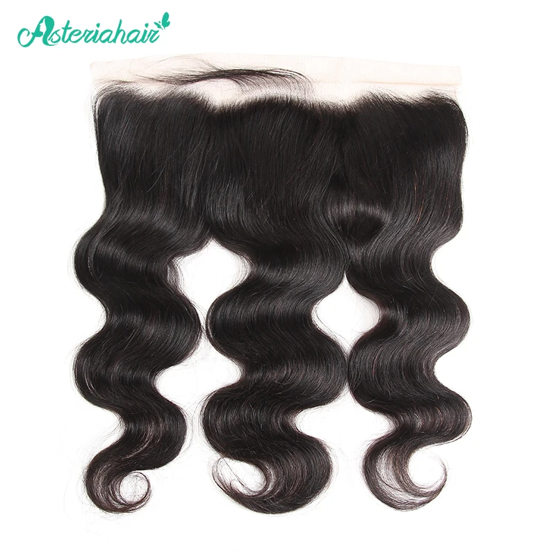 

Asteria Hair Brazilian Body Wave Hair 13X4 Lace Frontal Closure Pre Plucked With Baby Hair 8-20 Inch Natural Black Remy Hair