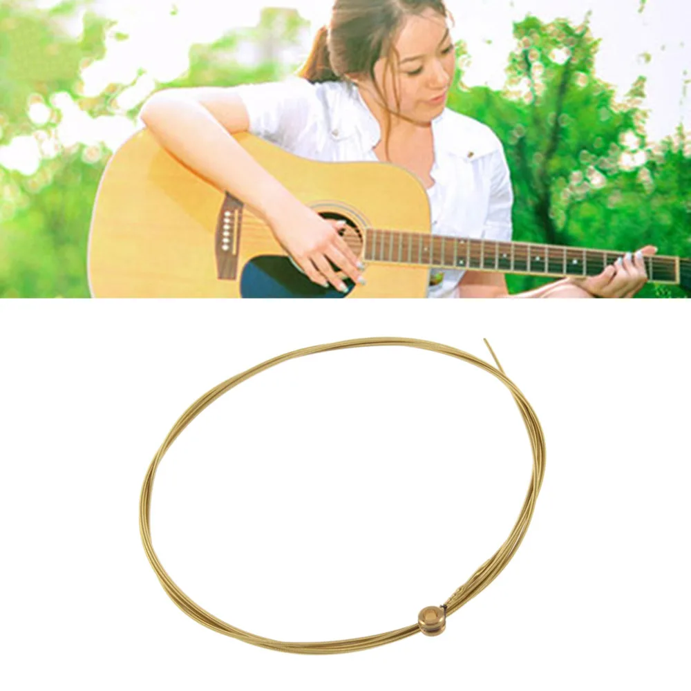 6pcs/set Acoustic Silver Gold color Steel Guitar Strings Hot Salein
