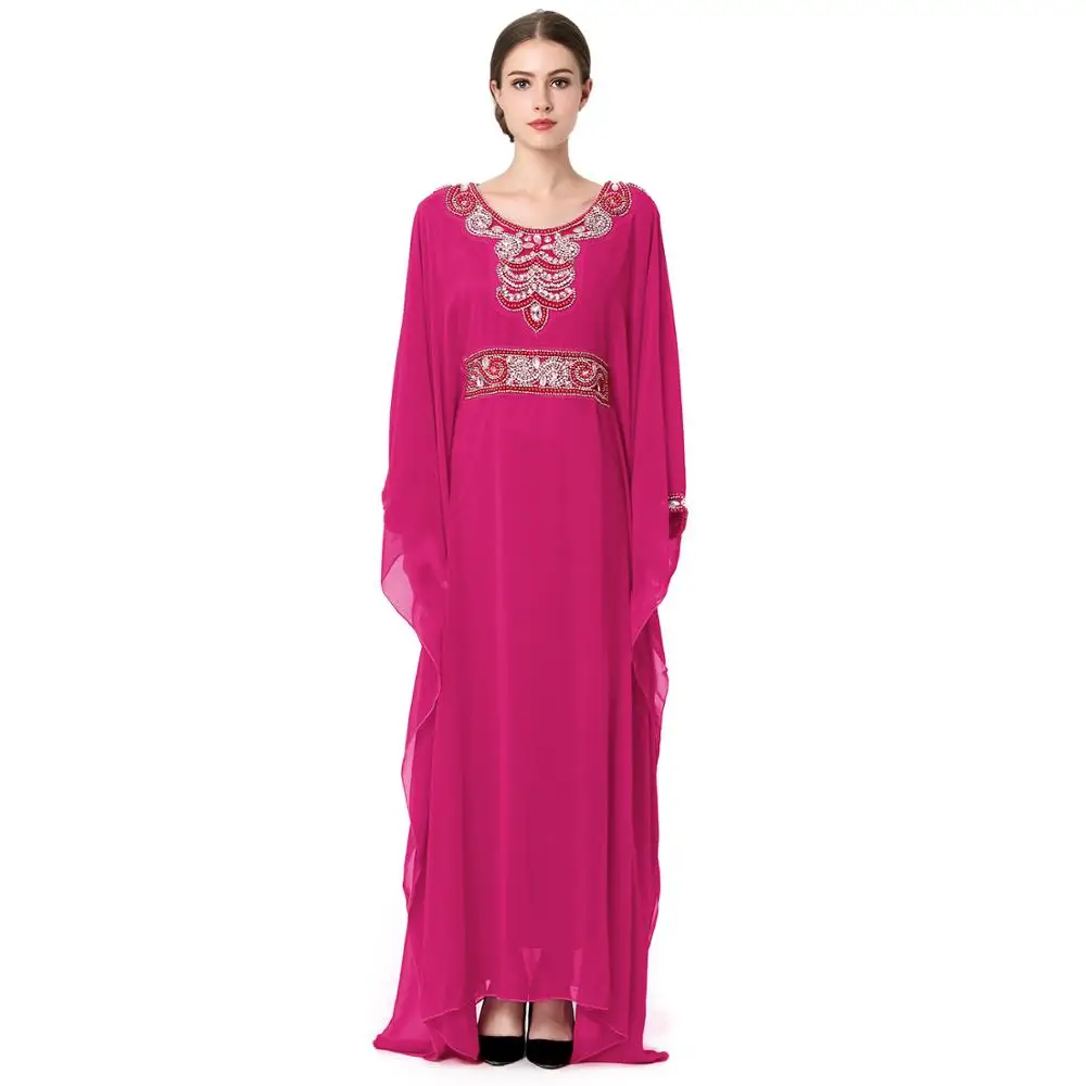 pink abaya for summer, abaya style, embroidered abaya, butterfly abaya, caftan abaya