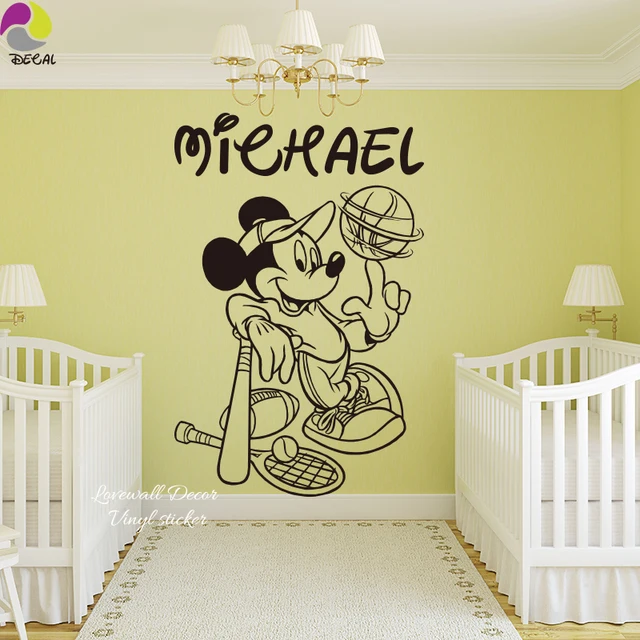 aliexpress : buy custom name mouse baseball rugby tennis wall