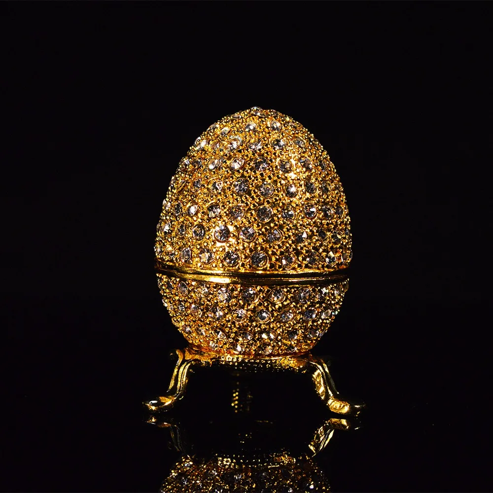 Qifu Металл золото камень пасхальное яйцо и qifu faberge яйцо ремесла украшения