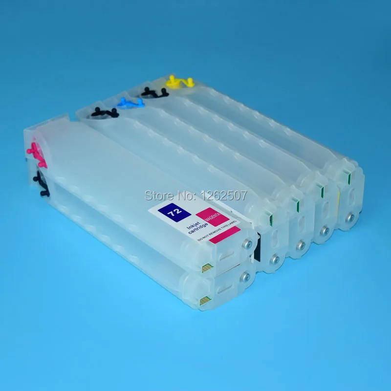 

BOMA-TEAM HP72 320ML 6Colors Bulk Ciss Refill Ink Cartridge For HP Designjet 72 T610 T770 T790 T795 T1100 T1200 T2300 Plotters