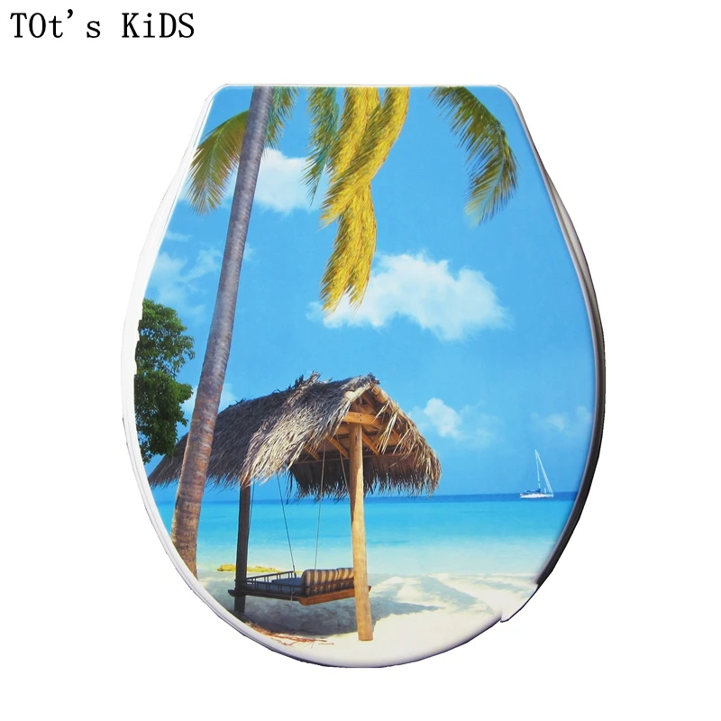 

toilet lid cover seaside 2017 high quality colorful toilet seat cover set hot selling fashion bathroom pp toilet seat
