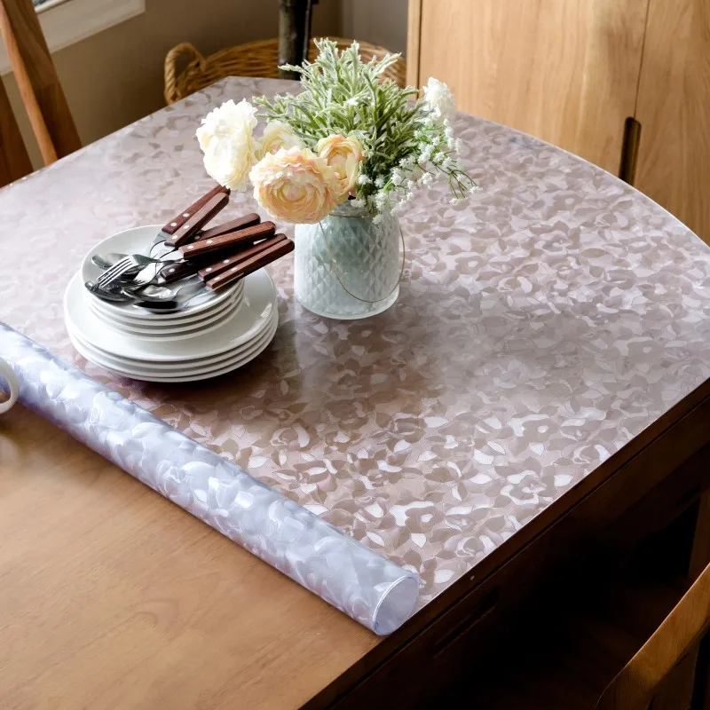 1,5 мм толстые мягкие стеклянные скатерти ПВХ скатерти для овального стола настраиваемые хрустальные доски подстилки домашний текстиль