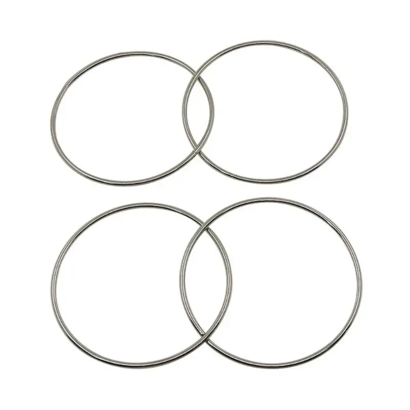 4pcs Magic Toy Metal Rings Classic Linking Iron Hoops for Fun Magic Trick Playing Props Toys Tools close-up magic tools supplies