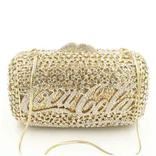 Женская вечерняя сумочка-клатч серого/черного/Красного/синего/серебряного/золотого цвета с ослепительным кристаллом, свадебные сумочки и сумочки для невесты