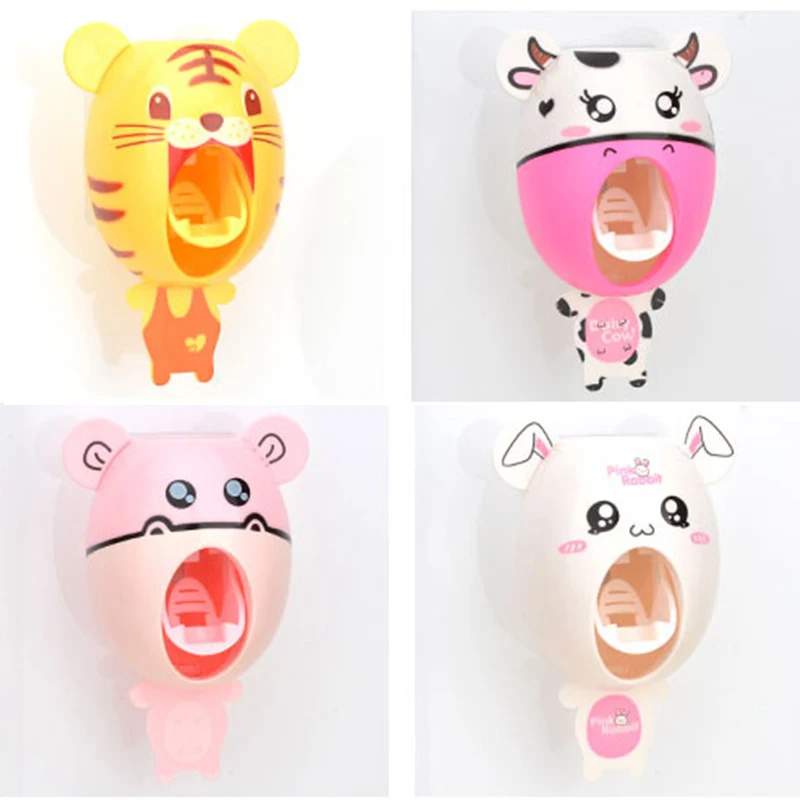 

1PC Automatic Toothpaste Dispenser Dust-proof Toothbrush Holder Wall Mount Stand Toothpaste Squeezers Bathroom Accessories Set