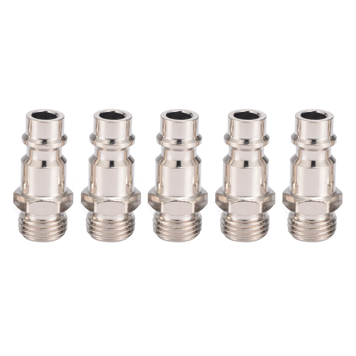 5pcs 1/4" BSP Male Air Compressor Connector Euro Air Line Hose Fitting Quick Release with Corrosion Resistance