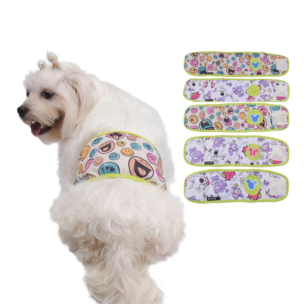 

Cute washable Male Pet Dog Diaper Underwear Cotton Shorts Sanitary dog hygiene physiological Pant Panties dog briefs trousers