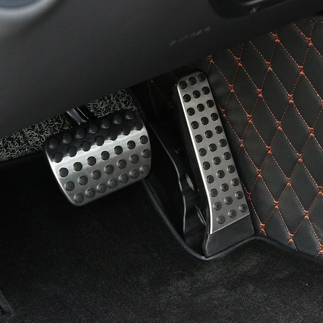 Stainless Steel No Drill Car Fuel Brake Foot Pedal For Mercedes Benz Stainless Steel No Drill Car Fuel Brake Foot Pedal For Mercedes Benz At C E S Glk Slk Cls Sl Cl W203 W204 W211 W212 W210 Lhd