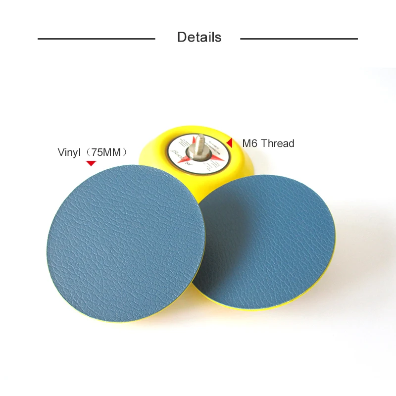 3 дюйма PSA винил M6& 5/1"-24 Резьбовая шлифовальная резервная подставка самоклеящаяся для шлифовки и полировки Аксессуары для электроинструментов