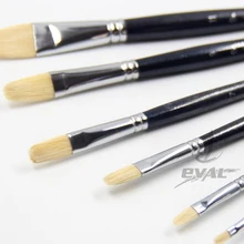 6 шт./компл. свиная щетина масляной краски художников гуашь акриловая краска для кисти товары для рукоделия нажмите с силой так ручка Арт щетка для канцелярских принадлежностей