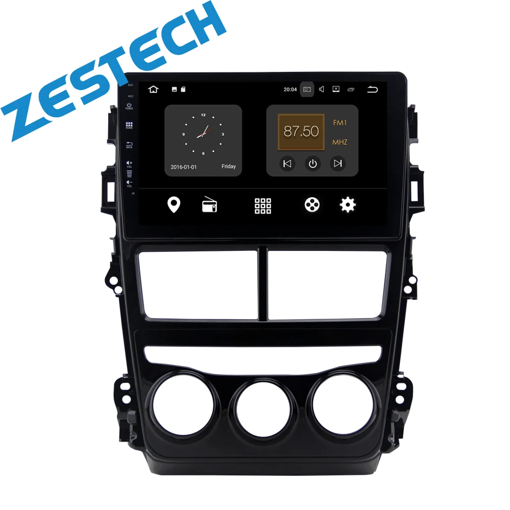 Flash Deal 9 inch full touch screen android car dvd player for Toyota Yaris vios 2017 2018 with Radio/gps/bluetooth/wifi/obd 1