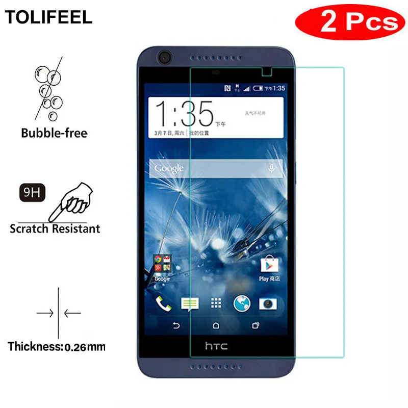 2 шт TOLIFEEL 2.5D 9 H Премиум Закаленное стекло для htc Desire 626 защита экрана прозрачная