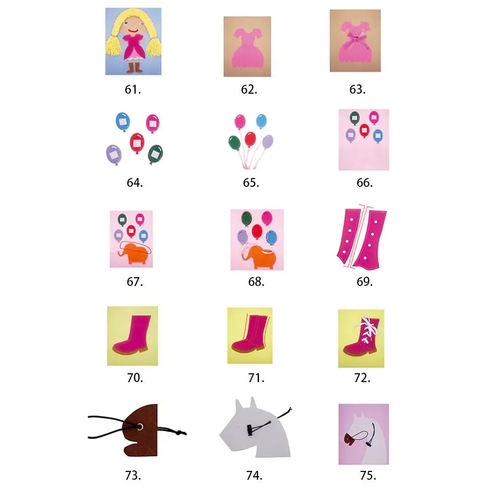 Livro de Pano Manual de Inteligência Brinquedo das Crianças Não-tecido Ofegante Livro Puzzle Cedo Educacional Leitura Habilidade Básica 3d Kid 9 Móbiles e chocalhos para bebês