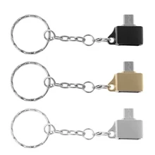 2шт Pro USB-C OTG адаптер Металлический Micro type C конвертер USB 2,0 Женский к USB 3,1 мужской