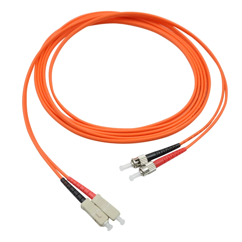 10 Meters SC-ST Fiber Optic Cable MultiMode Duplex Patch Cord OM1 62.5/125 10M