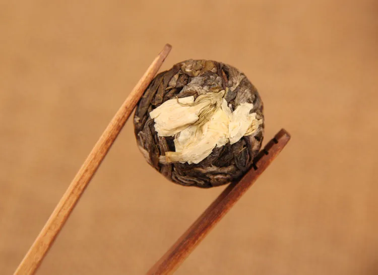 Древнейший Чай пуэр Китайский Юньнань Жасмин Жемчуг дракона сырой ручной работы золотой бутон чай зеленая еда для здоровья похудение