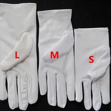 10 пара/лот, 3 размера, детские короткие белые студенческие перчатки с цветочным принтом для девочек, унисекс, гимнастические перчатки для танцев