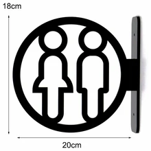 Вывеска для ванной комнаты направляющая для туалетной комнаты WC знак настенный акриловый вывеска пластина заказной Творческий декор для стен наклейка