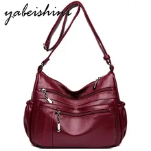 Женская вместительная сумка с двойной молнией, роскошные кожаные сумки, женские сумки, дизайнерские сумки