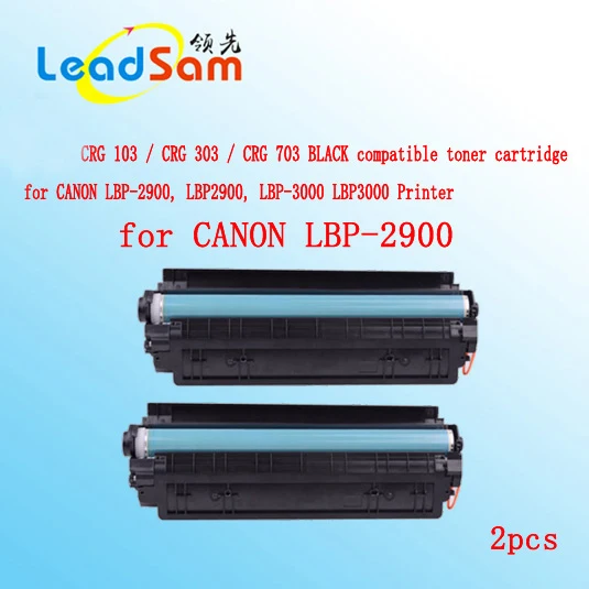 2pcs CRG103 / CRG303 / CRG703 compatible black toner cartridge for CANON LBP 2900 LBP2900 LBP ...