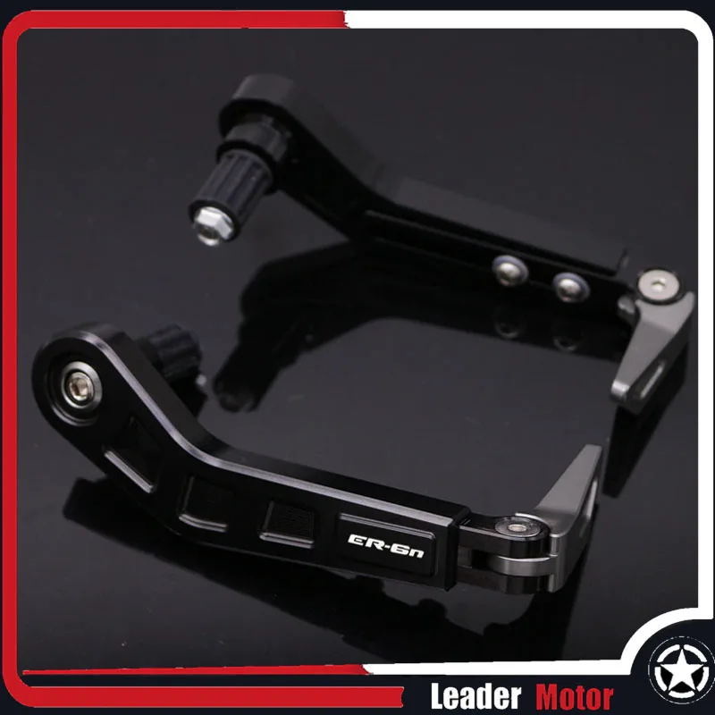 Подходит для KAWASAKI ER-6F ER-6N ER6F ER6N ER 6 F ER 6N рукоятки на руль защита сцепные рычаги защита - Цвет: Gray logo ER6N