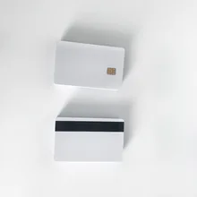 110 шт струйный контакт SLE4442 карта из ПВХ с чипом с магнитной полосой для печать членских карточек струйным принтером Epson или Canon