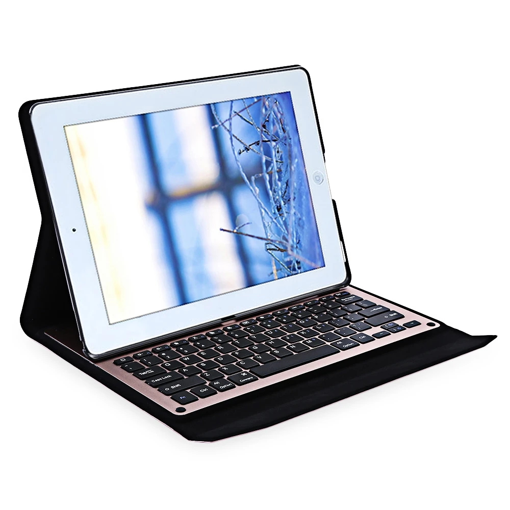12.9" High Quality Slim Aluminum LED Wireless Bluetooth Keyboard Tablet