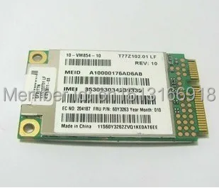 

Qualcomm Gobi2000 60Y3263 Mini PCI-express 3G EV-DO HSDPA WCDMA WLAN Card GPS for IBM Thinkpad 60Y3183 60Y3259 78Y1398 78Y1399