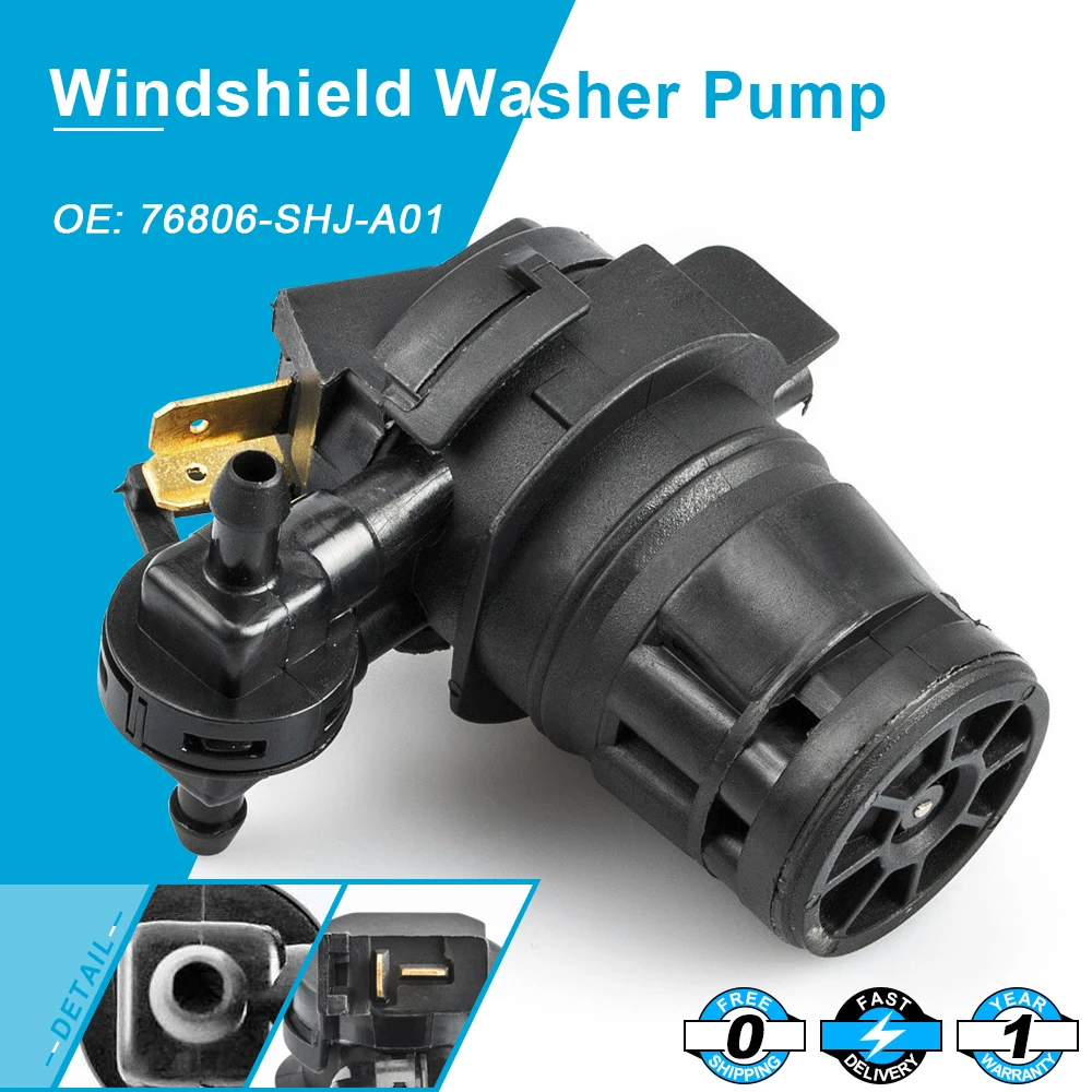 Windshield Washer Pump For Honda Odyssey 2005 2006 2010 Toyota 76806 SHJ A01in Windshields from