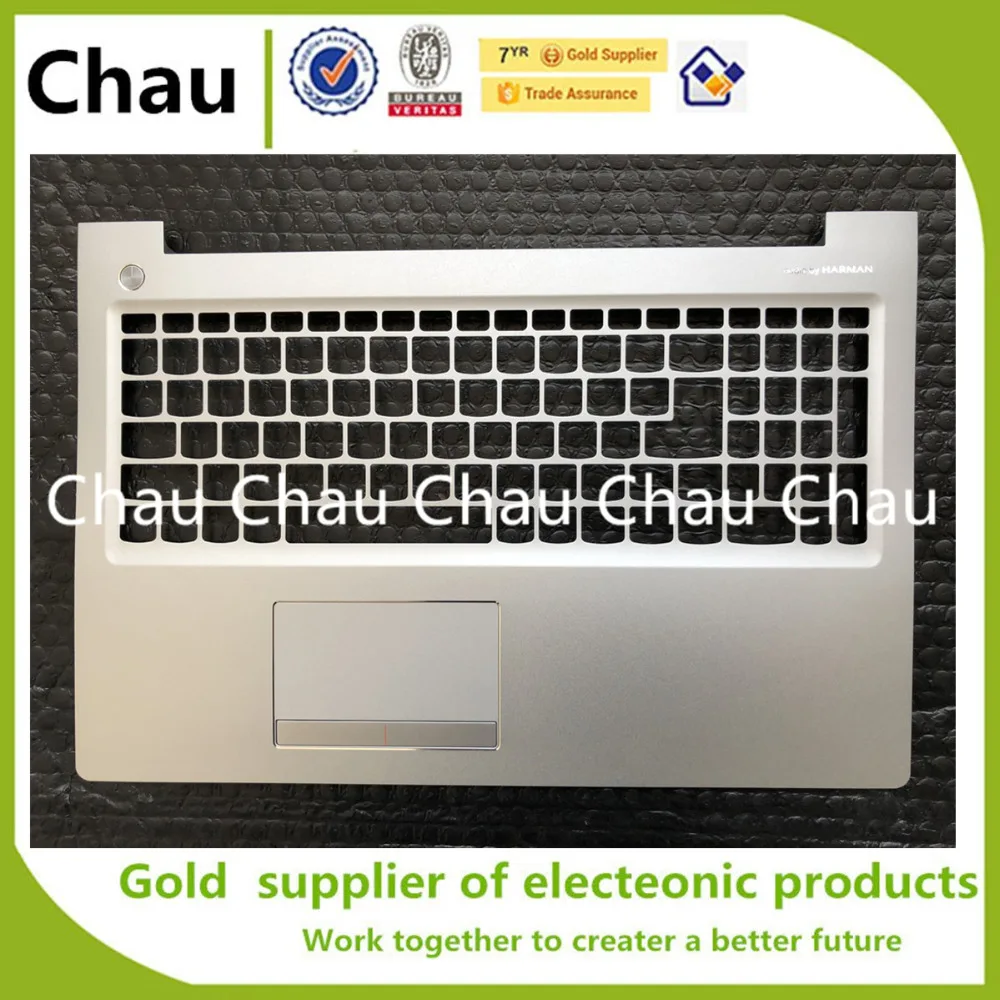 Для lenovo ideapad 510-15ISK верхний чехол Упор для рук крышка серебристый тачпад металл