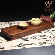 Yixing high-grade heavy bamboo tea tray line small bamboo tea shop tea accessories wholesale prices