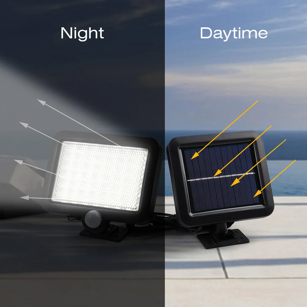 

2Pack Solar Powered 56 LED Outdoor Motion Sensor Light Waterproof Wireless Solar Light Wall Lamp Security Light for Patio Garden