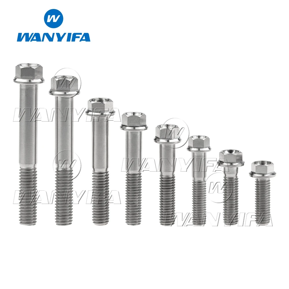 Титановые болты Wanyifa M8x 15 20 25 30 35 40 45 50 55 60 65 мм фланцевый болт с шестигранной